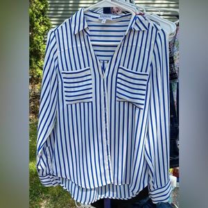 Twill Double Flap Pocket Rolled Sleeve Utility Portofino Shirt